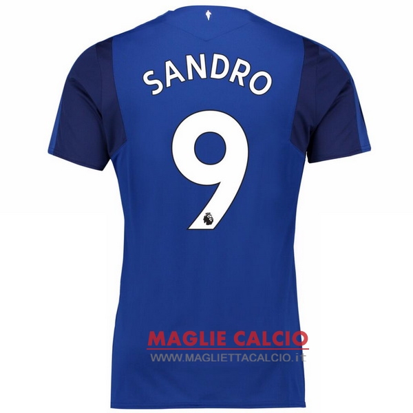 nuova maglietta everton 2017-2018 sandro 9 prima